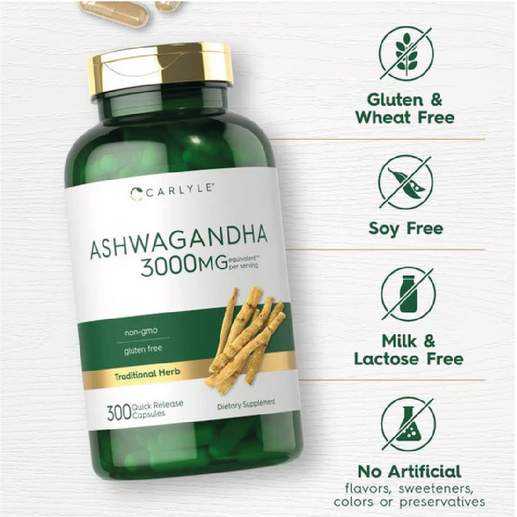 Ashwagandha 3000 mg - 300 Capsulas