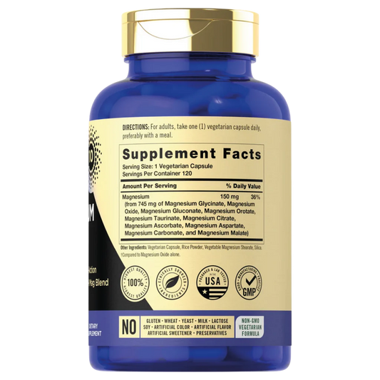 Etiqueta y datos de Magfusion-10 Complejo de Magnesio 745 mg Carlyle
