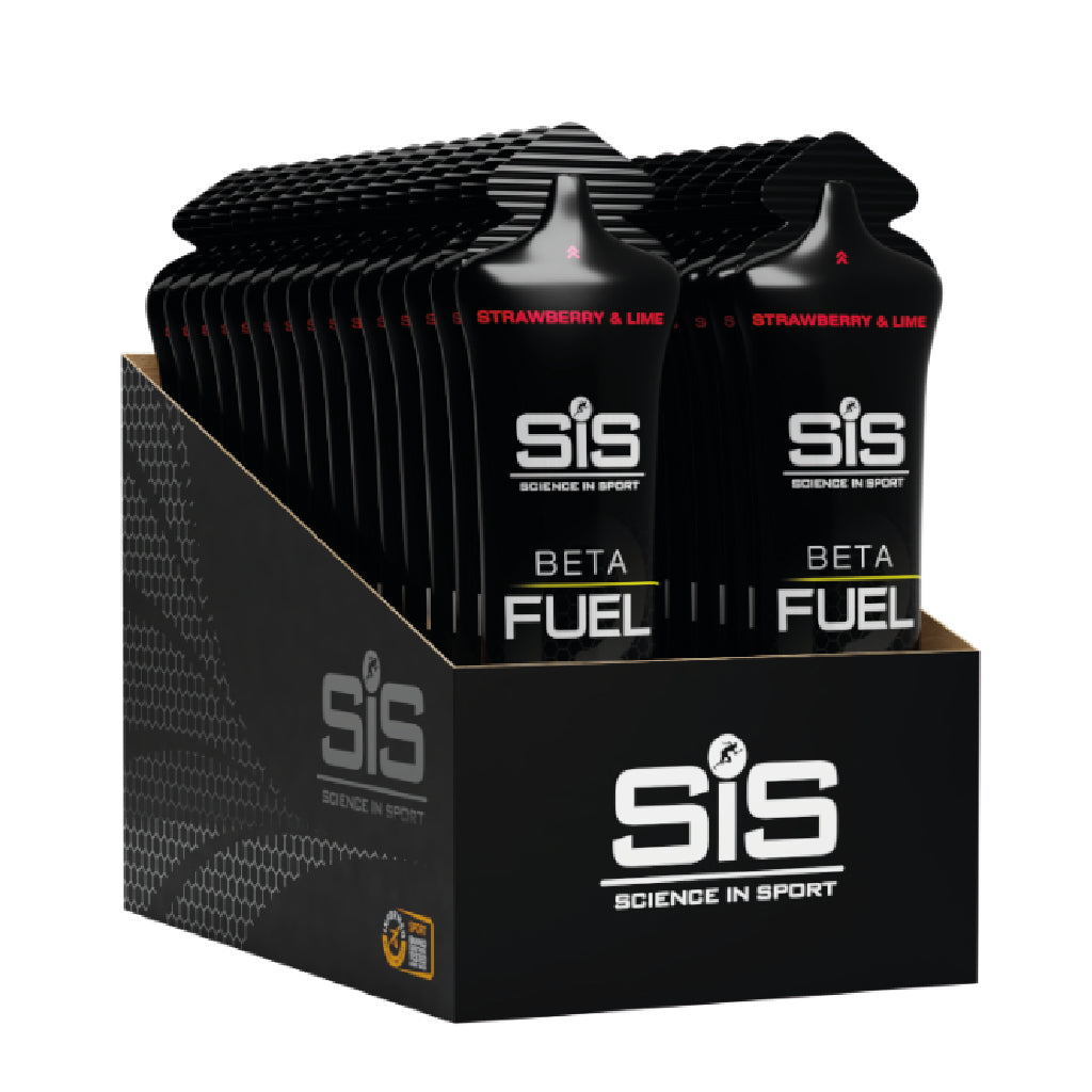 Geles SIS Gel Beta Fuel Strawberry Lime caja de 30 unidades gel energético para running y ciclismo en Costa Rica