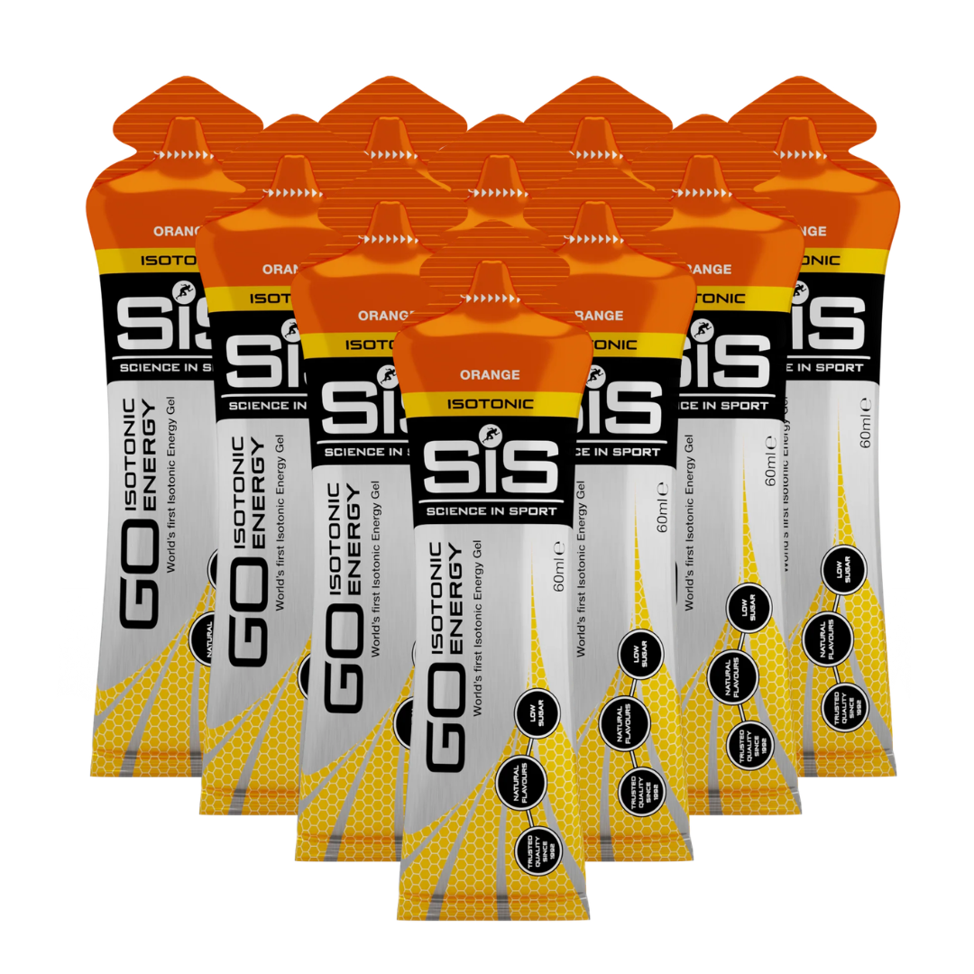 Geles SIS en Costa Rica isotónicos de naranja en pack de 10 para energía durante entrenamientos y carreras
