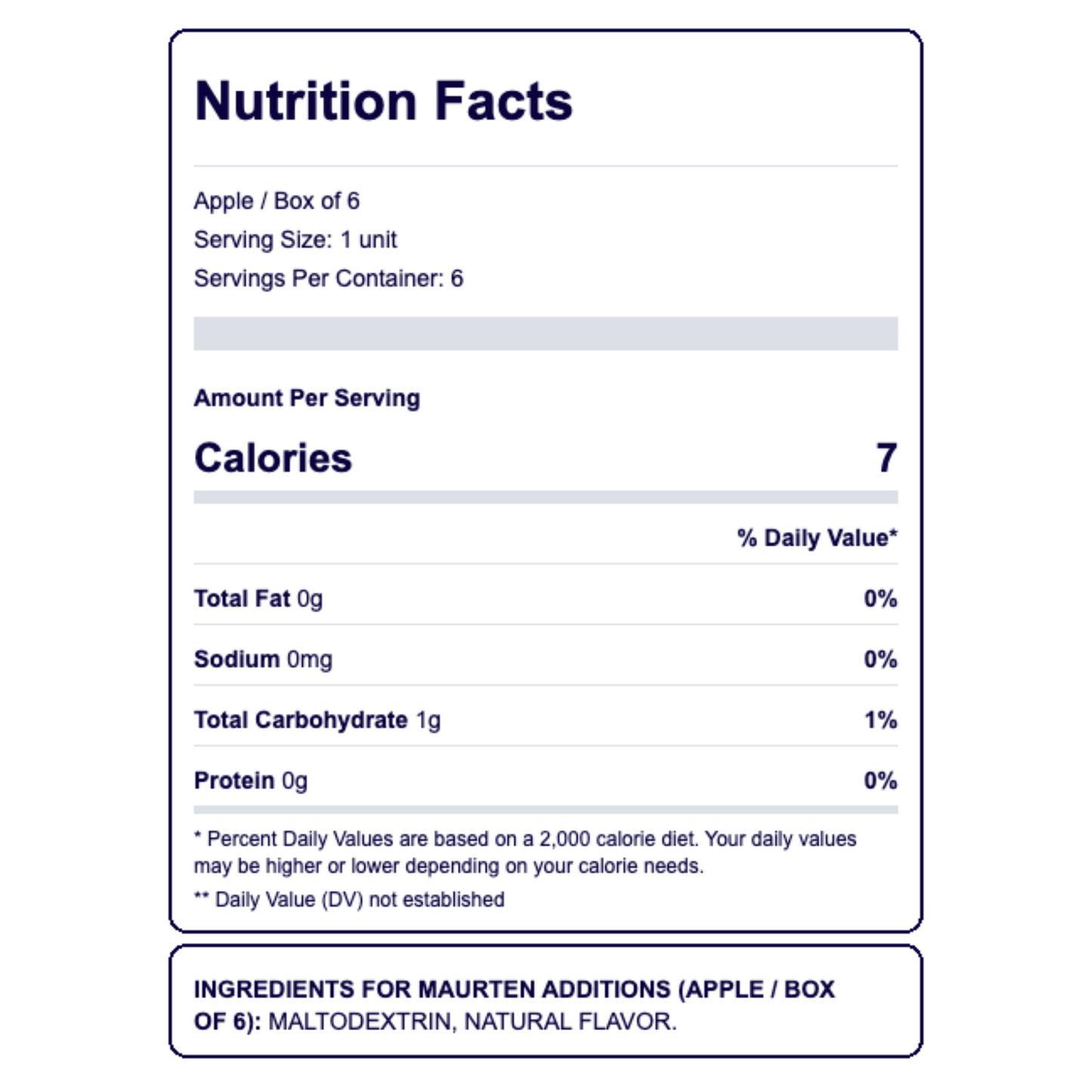 Maurten Addition Manzana