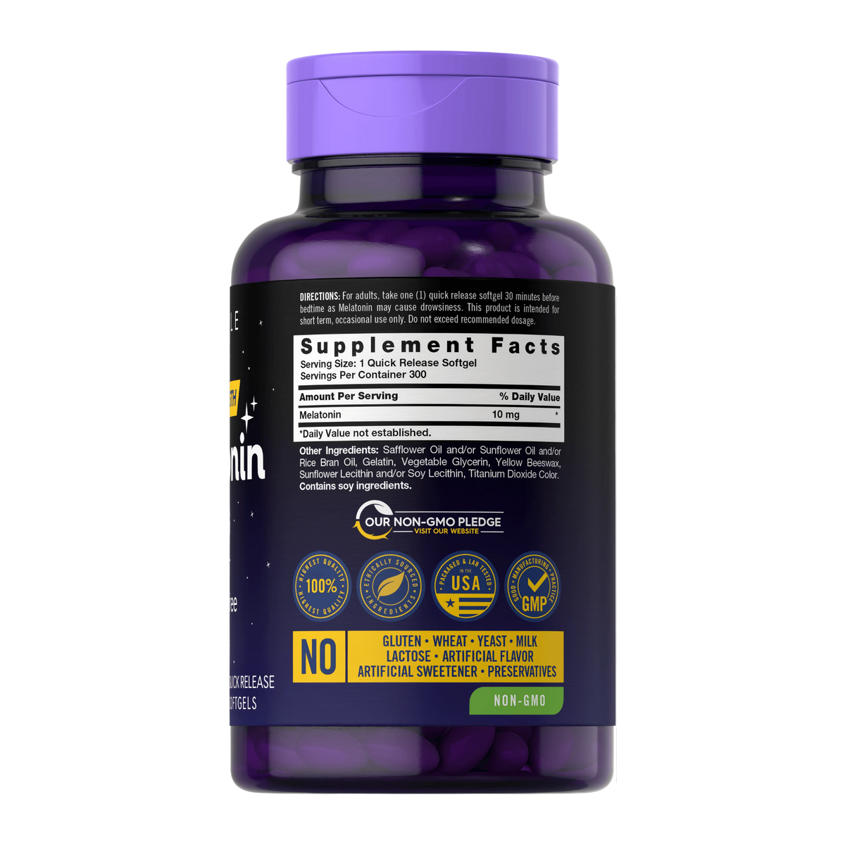 Melatonina 10 mg Carlyle | 300 cápsulas blandas
