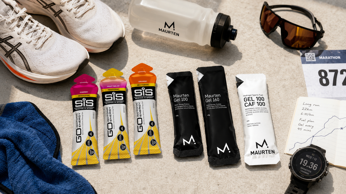 Cómo usar geles en entrenamientos de maratón: guía práctica para elegir entre Maurten y SIS