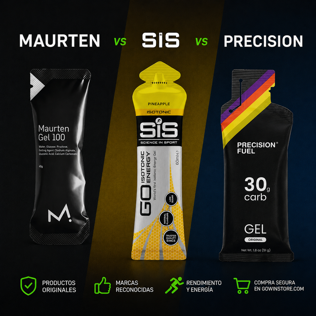 Maurten vs SIS vs Precision en Costa Rica | Cuál comprar