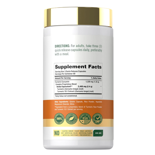 Cúrcuma Complex 2400mg | 180 Cápsulas