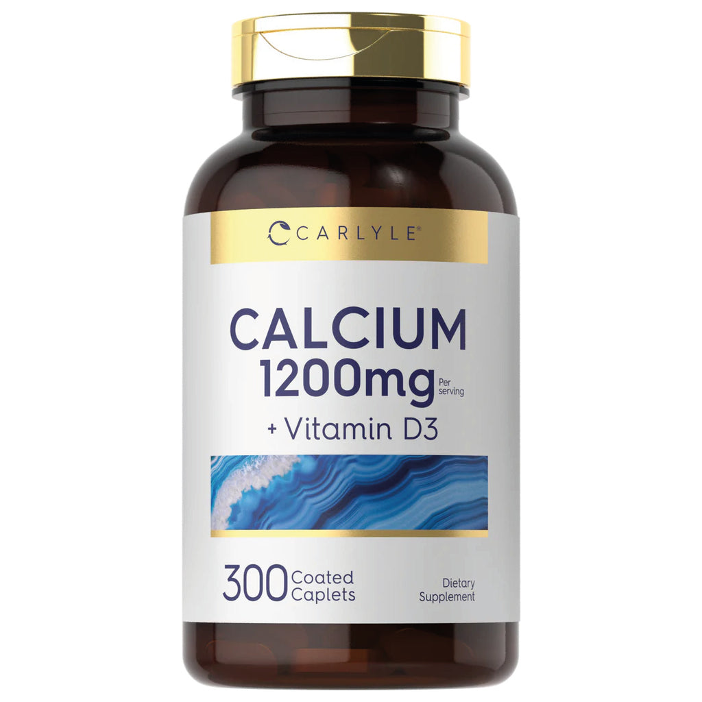 Calcio con Vitamina D3 1200mg de Carlyle 300 tabletas suplemento para huesos fuertes en Costa Rica