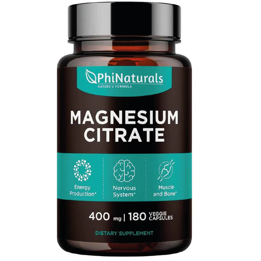 Citrato de Magnesio 180 capsulas.
