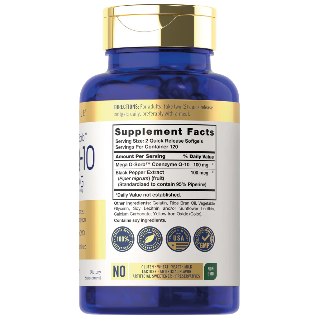 CoQ10 100mg per serving | 240 Softgels
