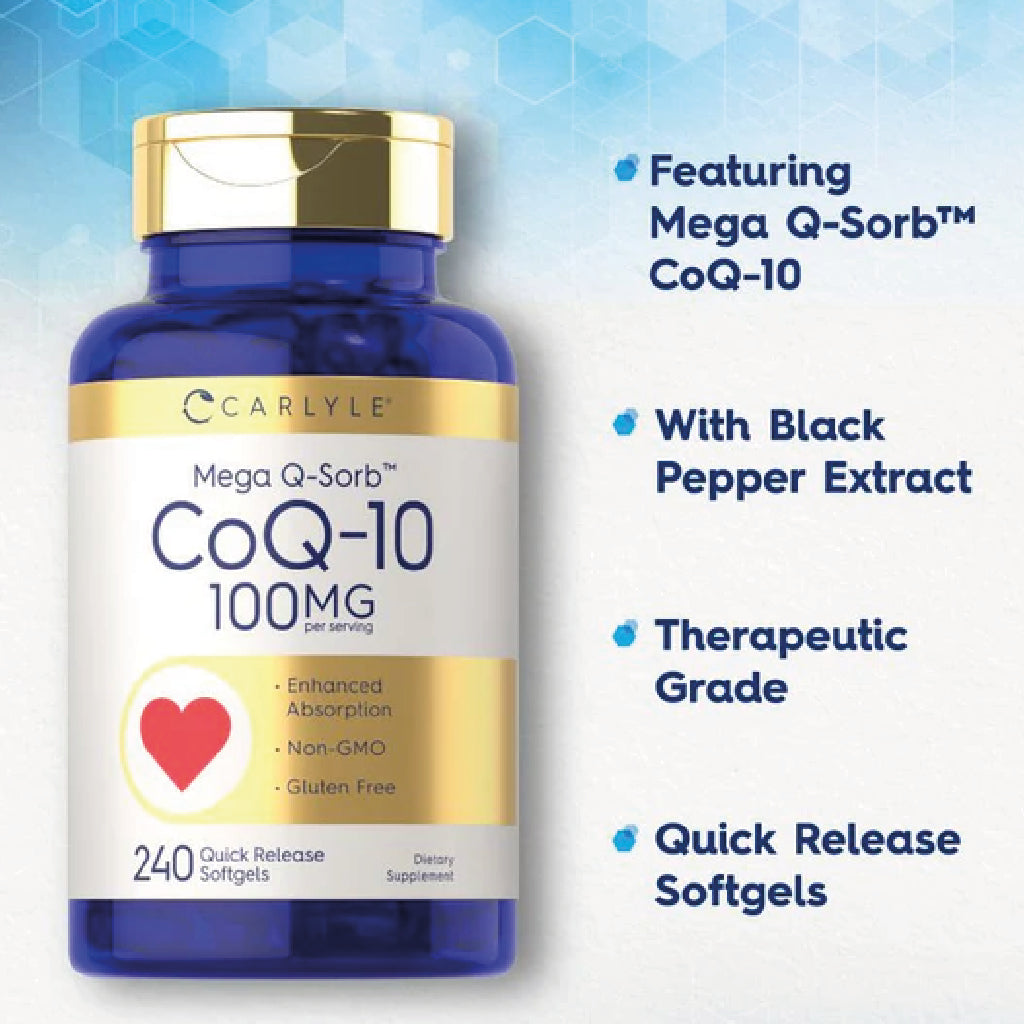 CoQ10 100mg per serving | 240 Softgels