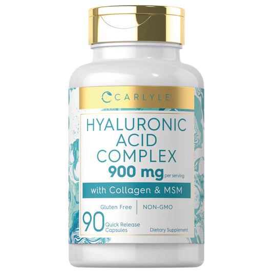 Ácido hialurónico con colágeno 900 mg Carlyle suplemento para piel y bienestar en Costa Rica