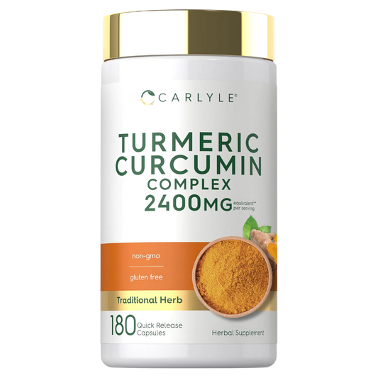 Cúrcuma Curcumina Complex 2400 mg Carlyle disponible en Costa Rica