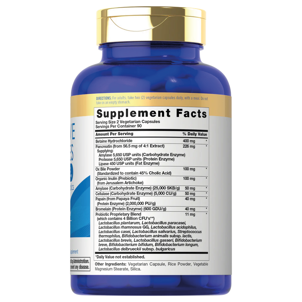 Digestive Enzymes with Probiotics & Prebiotics | 180 Capsules