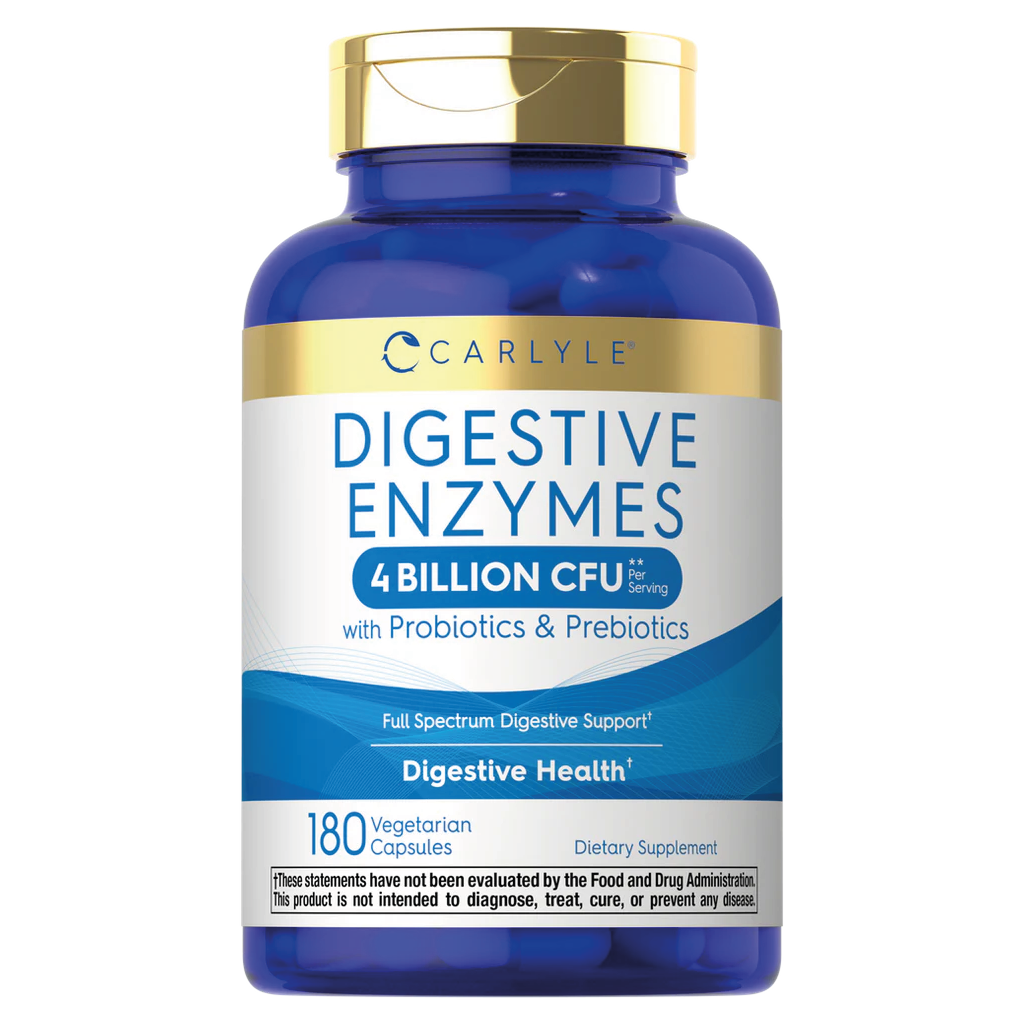 Digestive Enzymes with Probiotics & Prebiotics | 180 Capsules