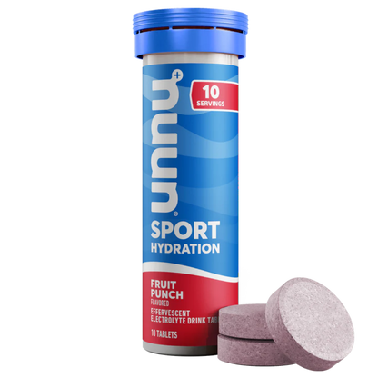 Nuun Sport Fruit Punch, tubo de 10 tabletas efervescentes con electrolitos