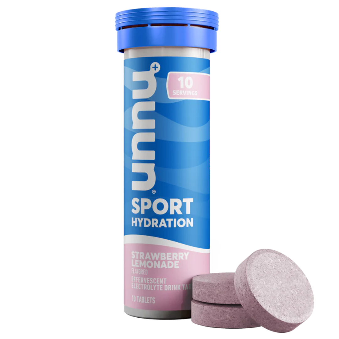 Nuun Sport Strawberry Lemonade, tubo de 10 tabletas efervescentes con electrolitos