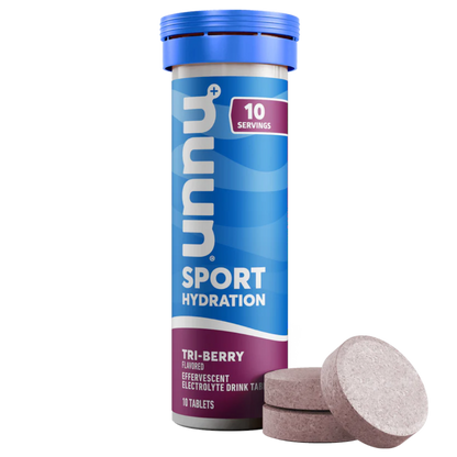 Nuun Sport Tri-Berry, tubo de 10 tabletas efervescentes con electrolitos