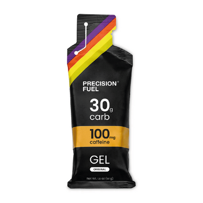 Gel Precision 30g carbohidratos y 100mg cafeína para running y ciclismo en Costa Rica