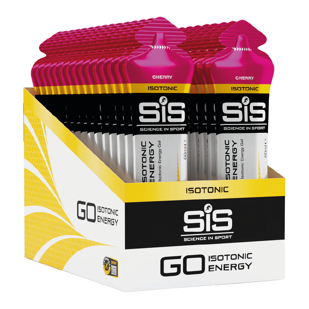 Geles SIS Costa Rica sabor Cherry para energía durante entrenamientos largos.