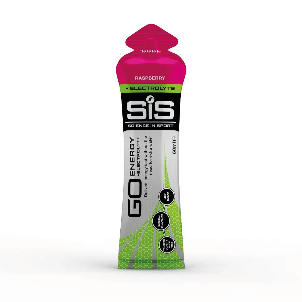 Gel Energético SIS con Electrolitos Frambuesa 60ml para correr y ciclismo en Costa Rica