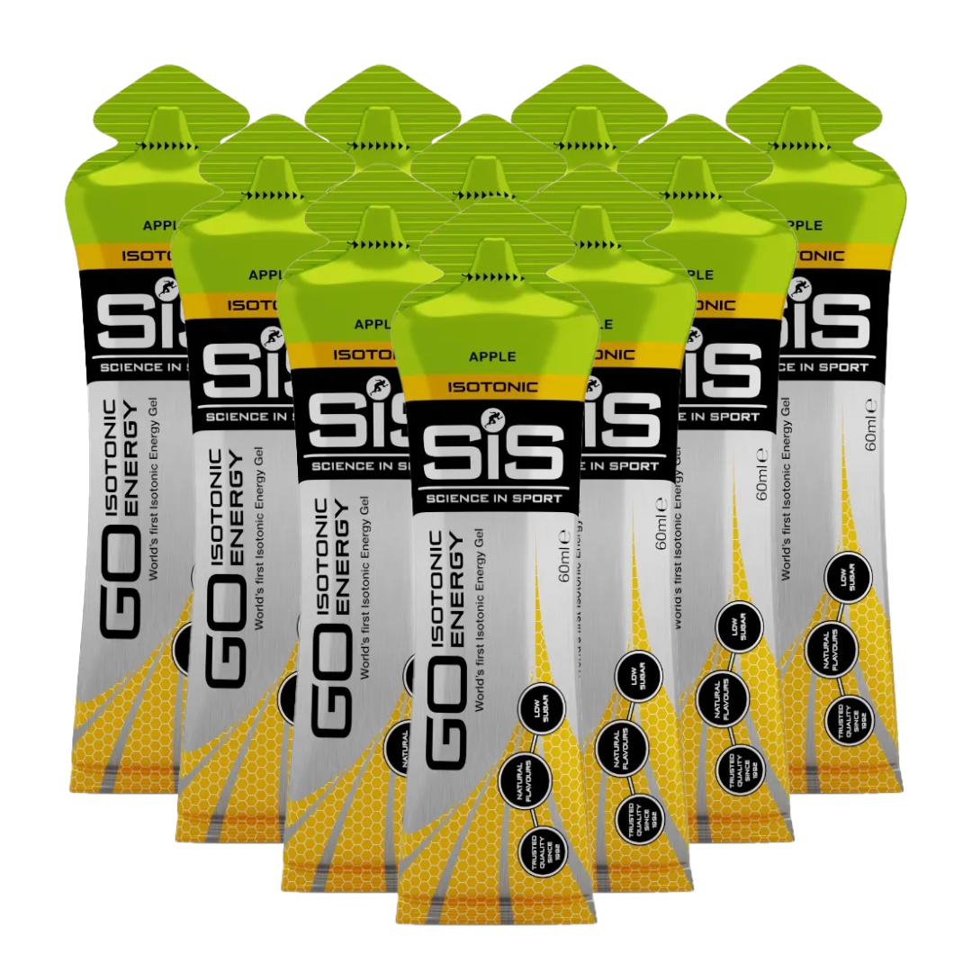 Compra Geles SIS Pack de 10 Manzana en Costa Rica. Energía práctica con sabor fresco para running, ciclismo, triatlón y entrenamientos largos.