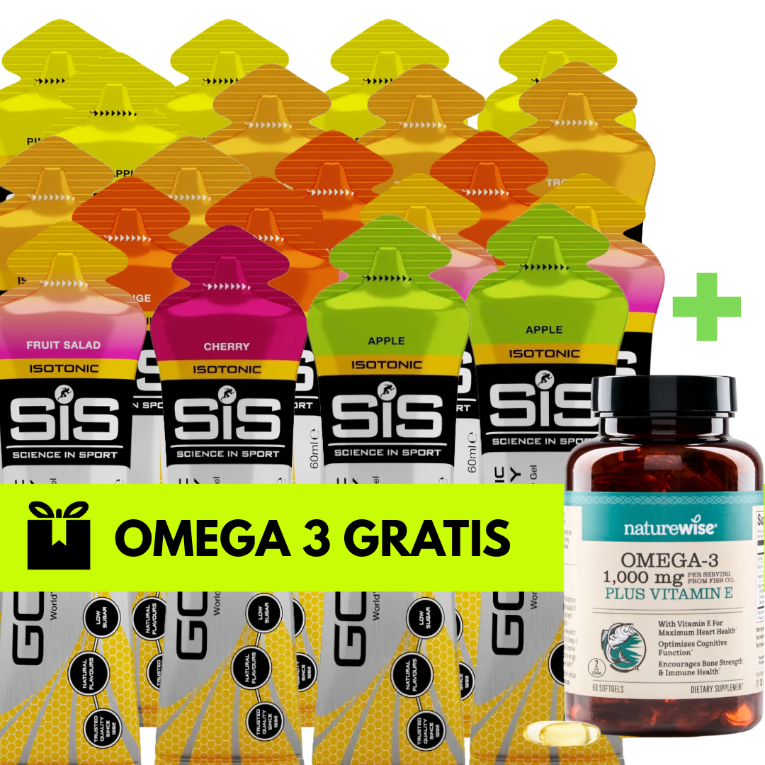 Geles SIS Pack 20 Tropical con sabores Pineapple, Tropical, Fruit Salad, Orange, Apple y Cherry en Costa Rica.