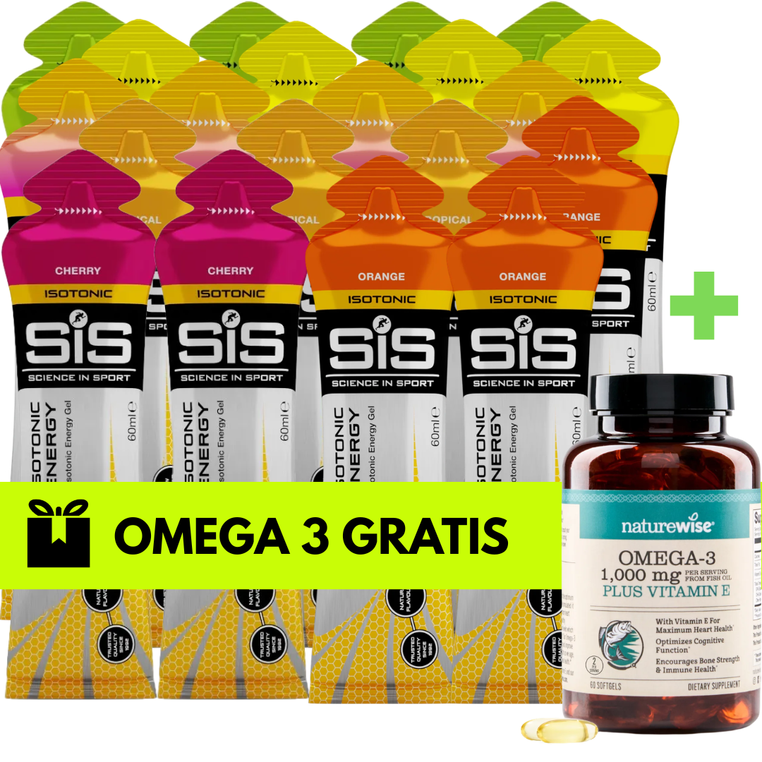 Geles SIS Pack 20 Frutal con sabores Apple, Pineapple, Tropical, Fruit Salad, Cherry y Orange en Costa Rica.