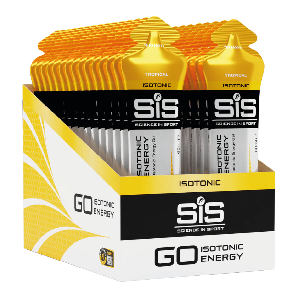 Geles SIS Costa Rica sabor Tropical para energía durante entrenamientos largos