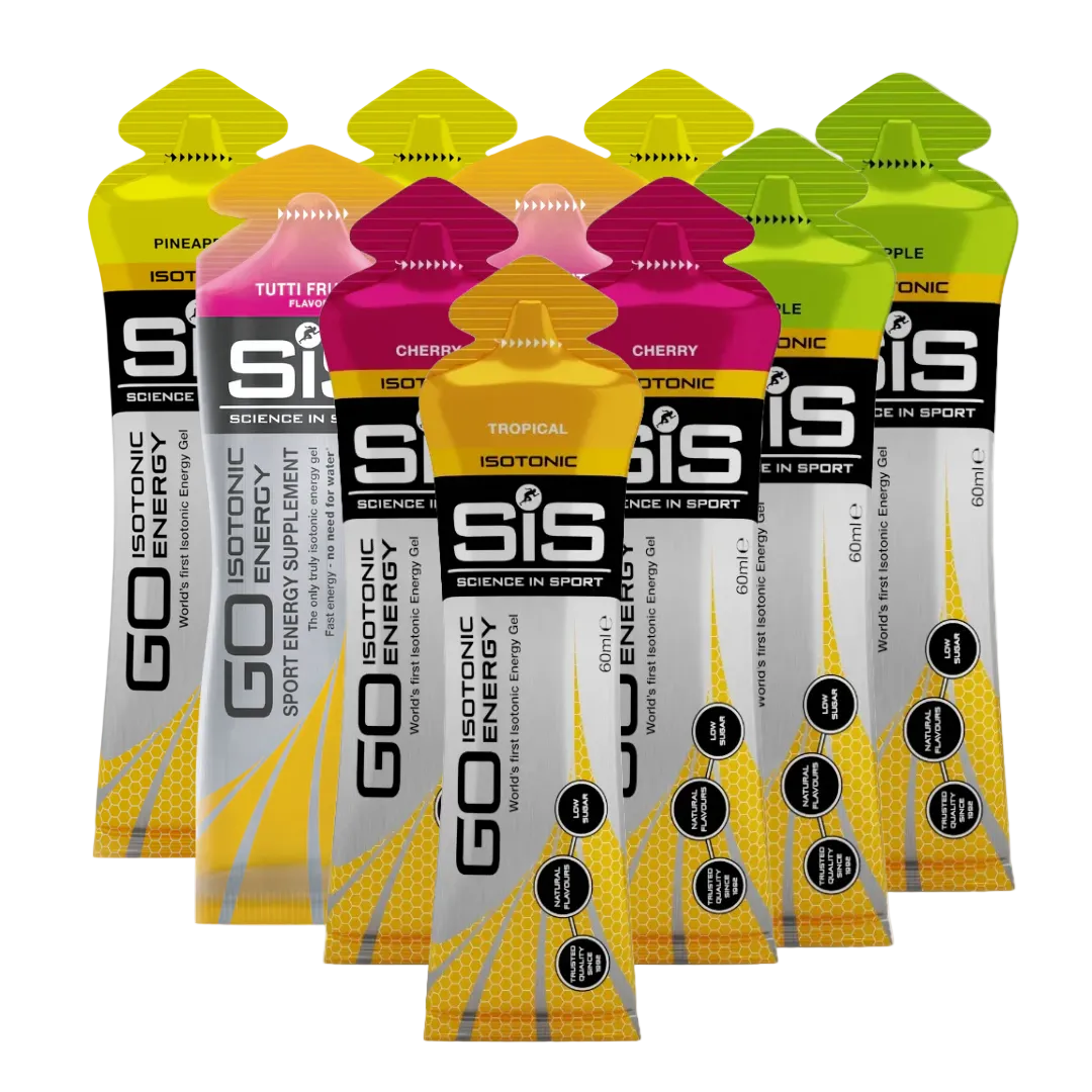 Geles SIS Costa Rica isotónicos pack de 10 mix cítrico frutal para running y ciclismo