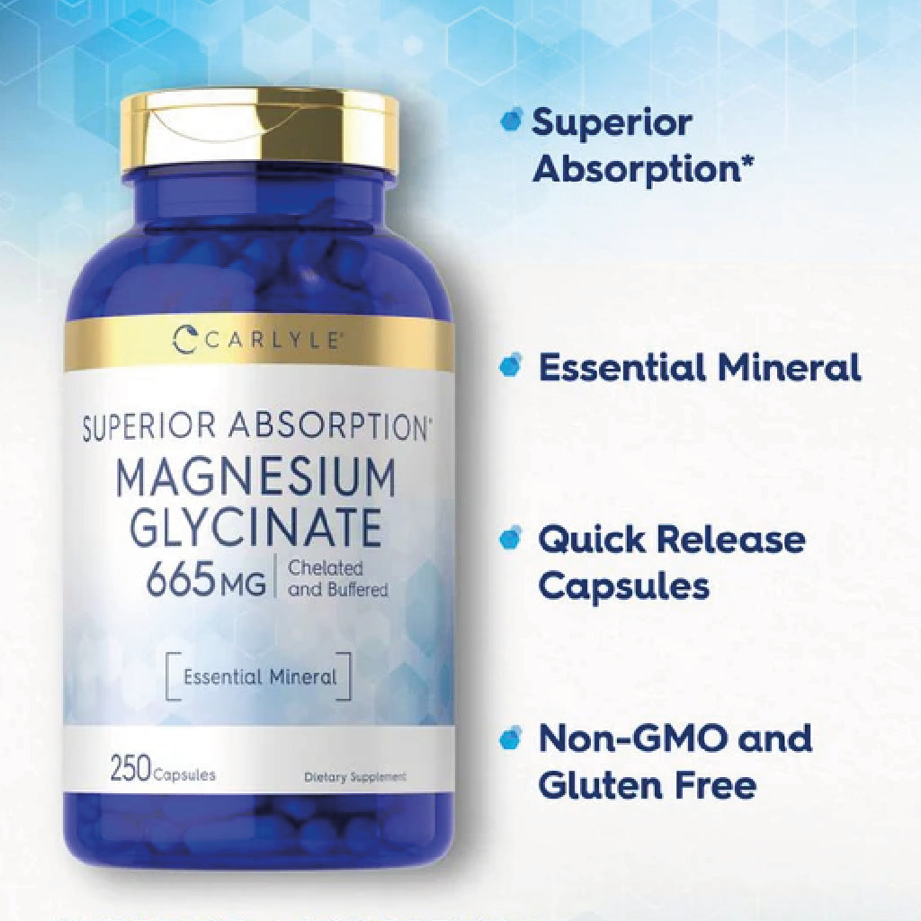 Glicinato de Magnesio 665 mg - 250 capsulas