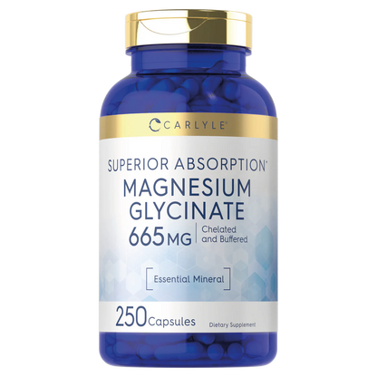 Glicinato de Magnesio 665 mg - 250 capsulas