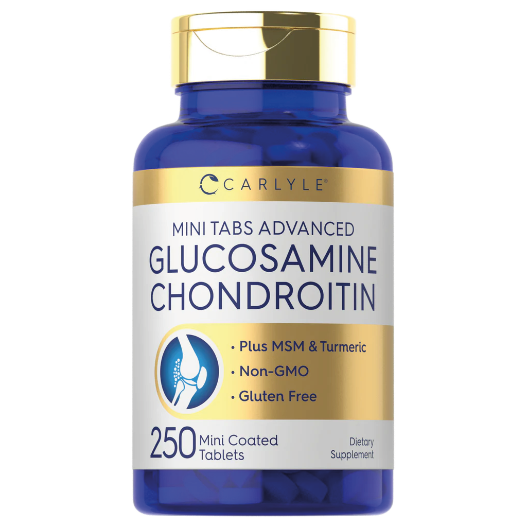 Glucosamina condroitina con MSM y cúrcuma Carlyle 250 mini tabletas para articulaciones en Costa Rica