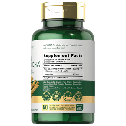 KSM-66 Ashwagandha 600mg | 120 Tabletas
