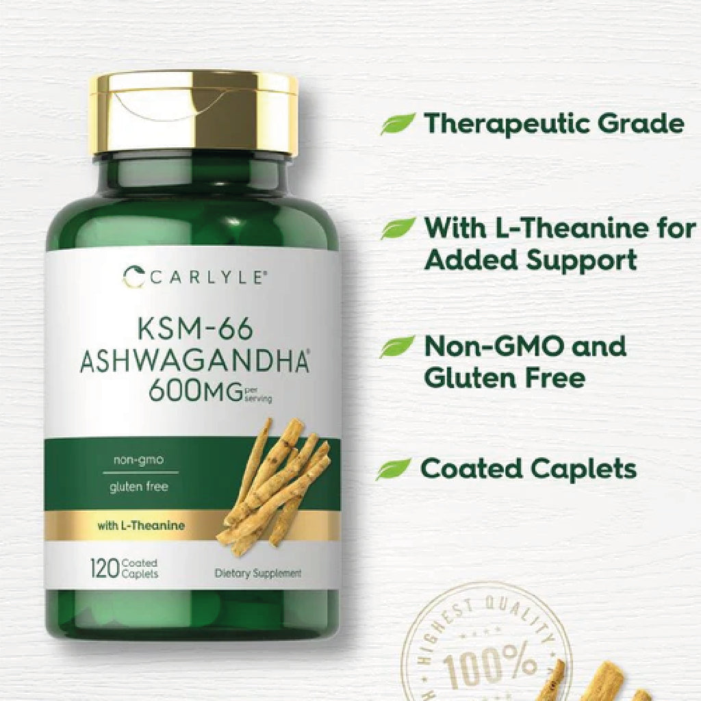 KSM-66 Ashwagandha 600mg | 120 Tabletas