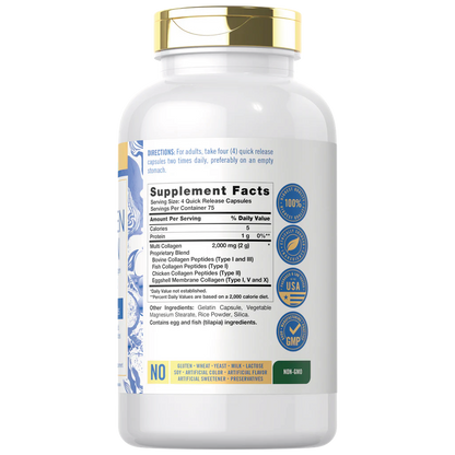 Multi Colageno Protein | 300 Capsules