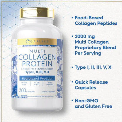 Multi Colageno Protein | 300 Capsules