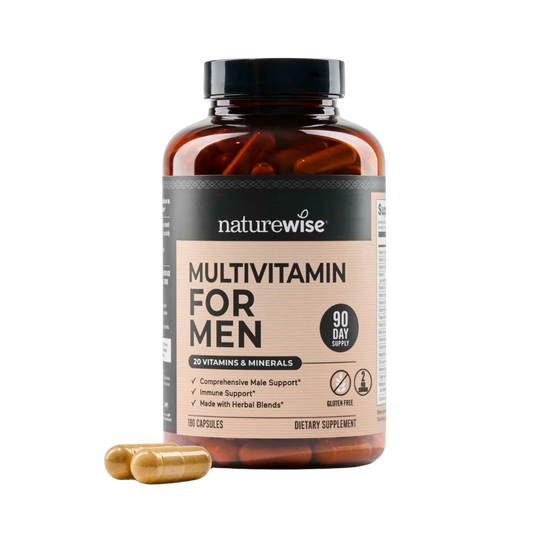 Multivitamínico para hombre NatureWise de 180 cápsulas