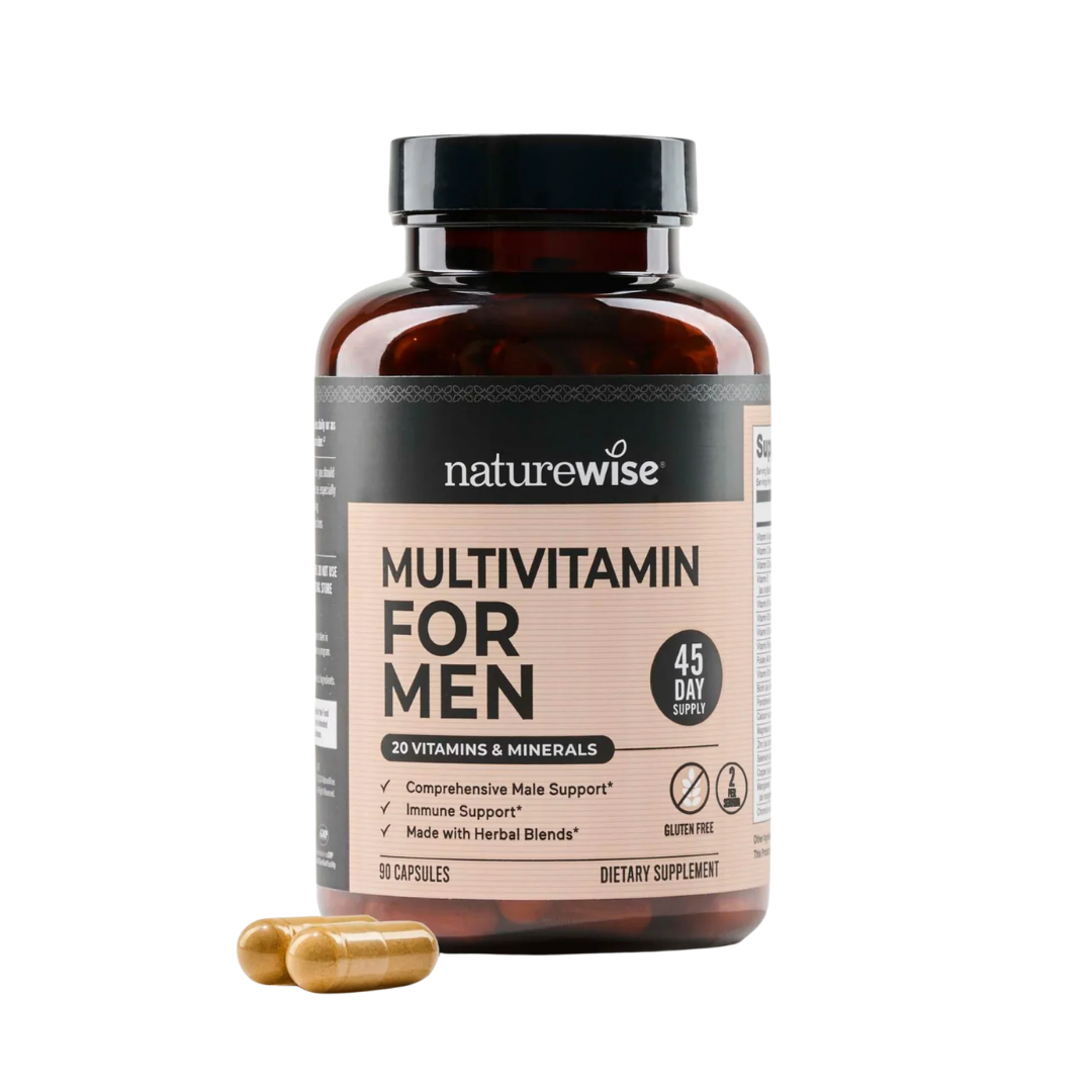 Multivitamínico para hombre NatureWise de 90 cápsulas