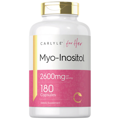 Myo Inositol 2600 mg de Carlyle en cápsulas para bienestar hormonal y metabólico en Costa Rica