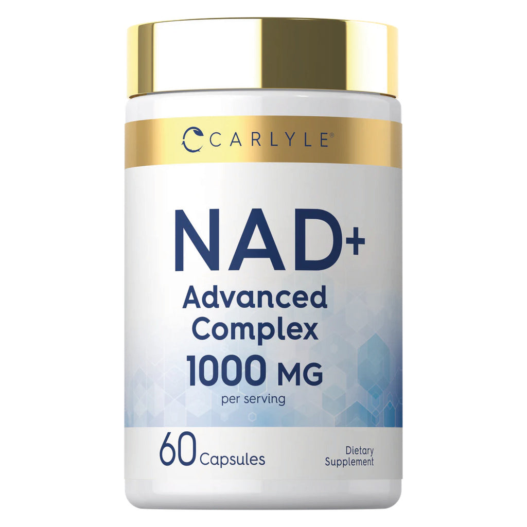 NAD+ 1000mg de Carlyle 60 cápsulas suplemento para energía celular en Costa Rica