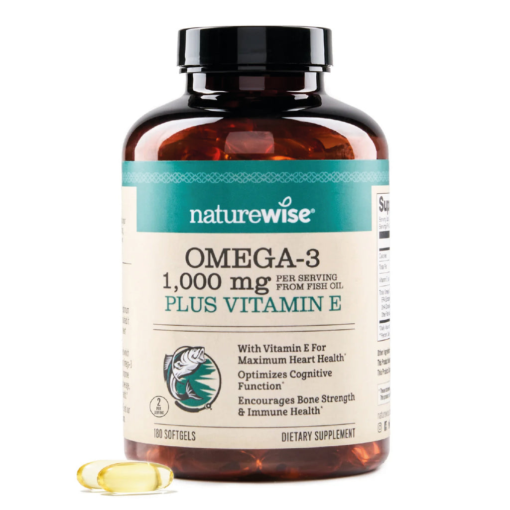 Omega 3 1000mg con Vitamina E| 180 Capsulas