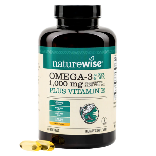 Omega 3 1000mg con Vitamina E| 180 Capsulas