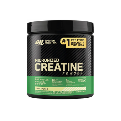 Creatina monohidratada Optimum Nutrition de 300 g y 60 porciones