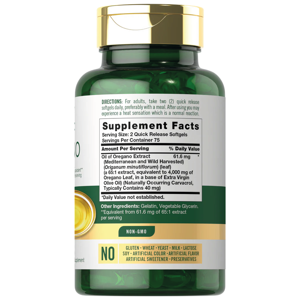 Oregano Oil 4000mg  | 150 Softgels