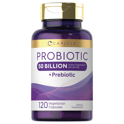 Prebiotic & Probiotic 50 Billion CFU per serving | 120 Capsules