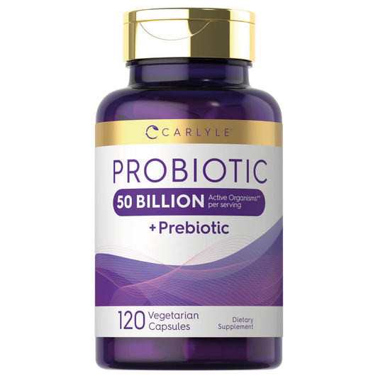 Prebiotic & Probiotic 50 Billion CFU per serving | 120 Capsules