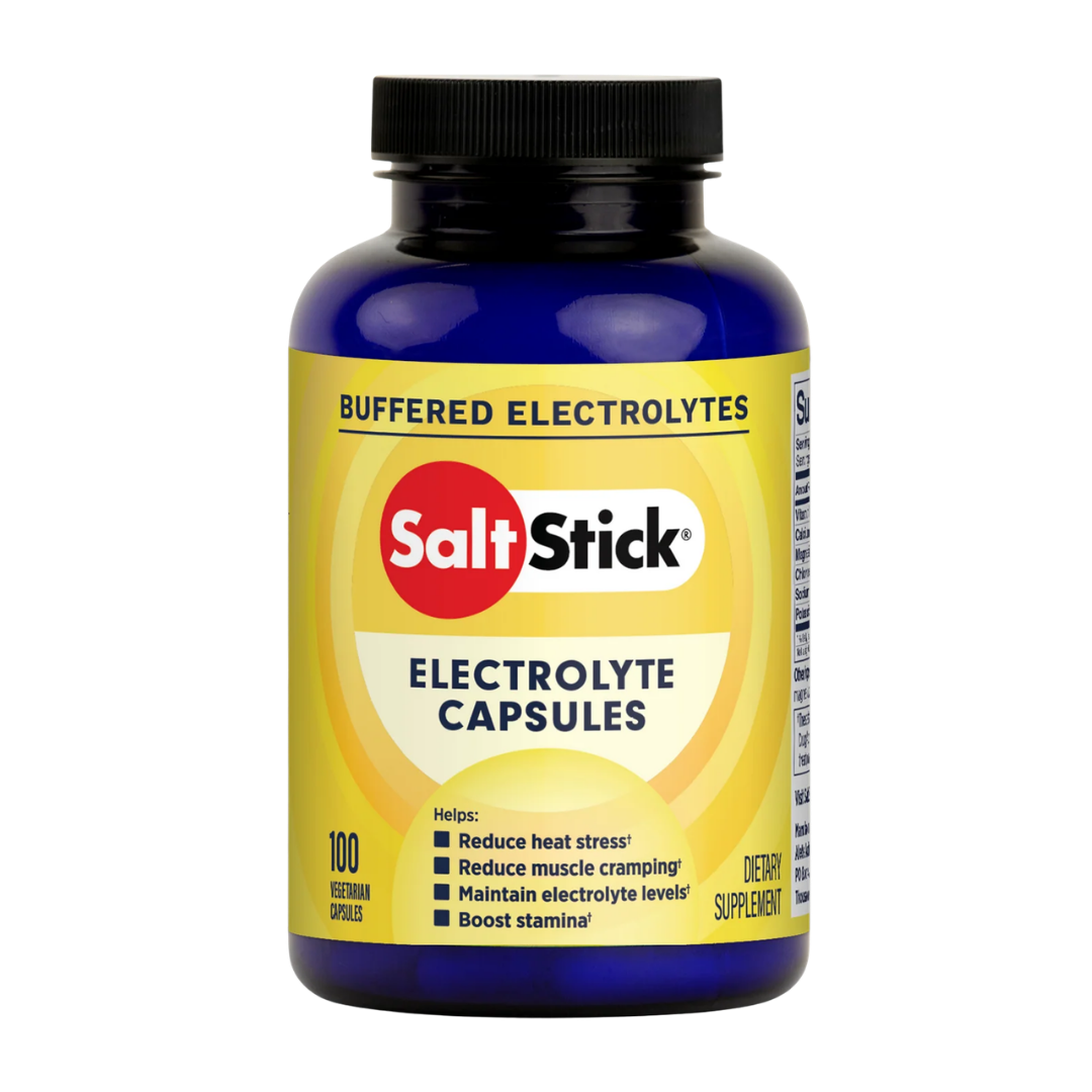 SaltStick Electrolyte Capsules, frasco de 100 cápsulas vegetarianas con 215 mg de sodio