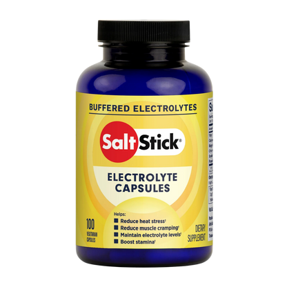 SaltStick Electrolyte Capsules, frasco de 100 cápsulas vegetarianas con 215 mg de sodio