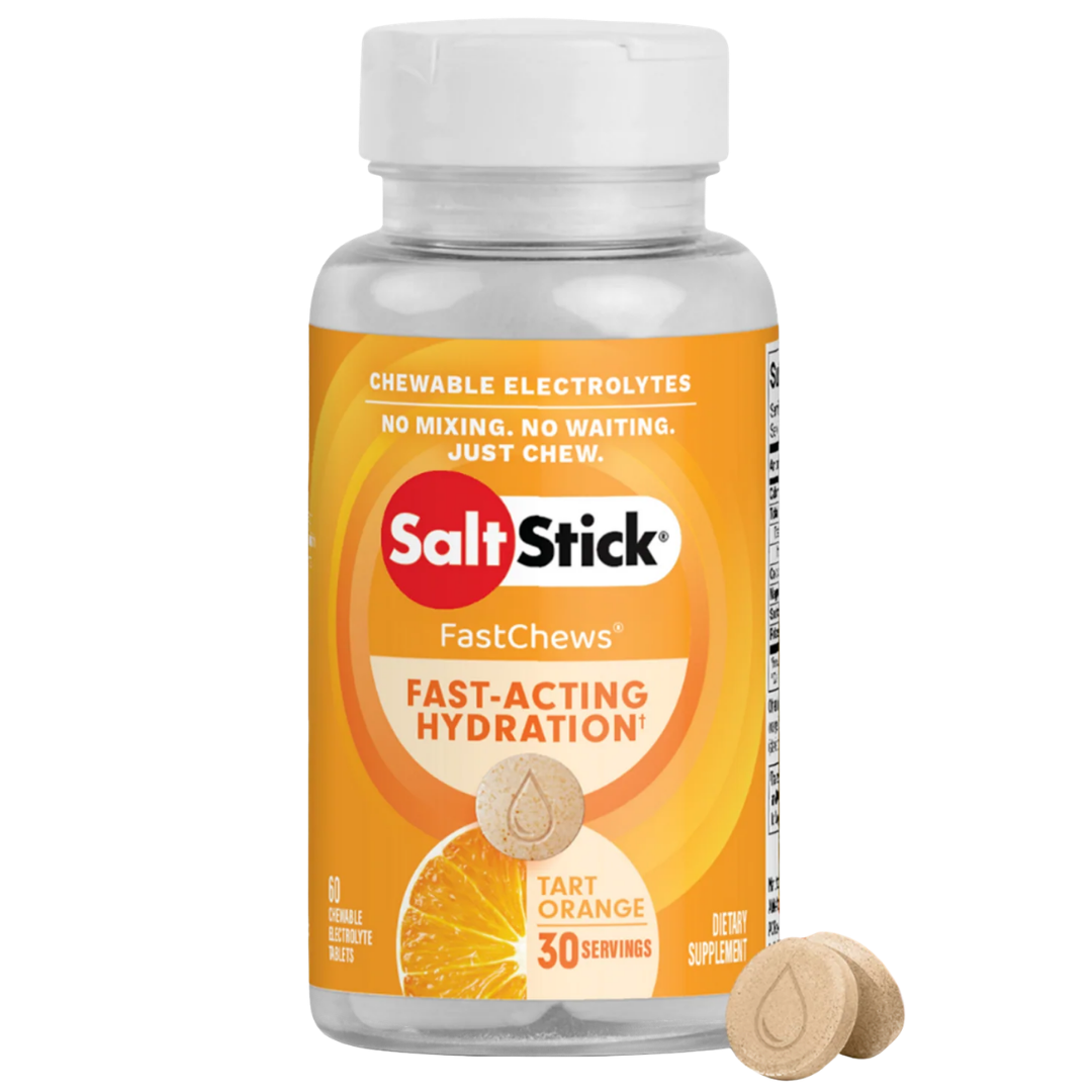 SaltStick FastChews Naranja | 60 tabletas masticables