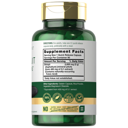 Shilajit 2000mg | 90 Capsulas