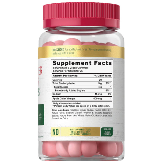 Vinagre de Cidra de Manzana 75 Gomitas